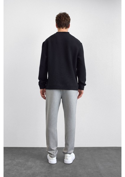 Pamuklu Oversize Fit Bisiklet Yaka Sweat Erkek Sweat B35W12007 102