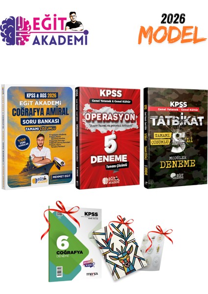 2026 Kpss Gygk Mehmet Eğit Amiral Soru Bankası - Operasyon 5 Deneme ve Tatbikat 5 Deneme Seti