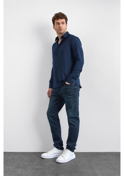Regular Fit Klasik Yaka Uzun Kollu Gömlek Erkek Gömlek B35W20003 119 fırsatları