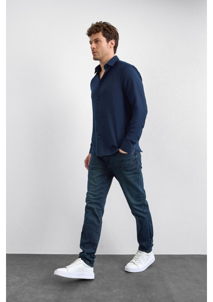 Regular Fit Klasik Yaka Uzun Kollu Gömlek Erkek Gömlek B35W20003 119 indirimleri