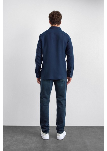 Regular Fit Klasik Yaka Uzun Kollu Gömlek Erkek Gömlek B35W20003 119