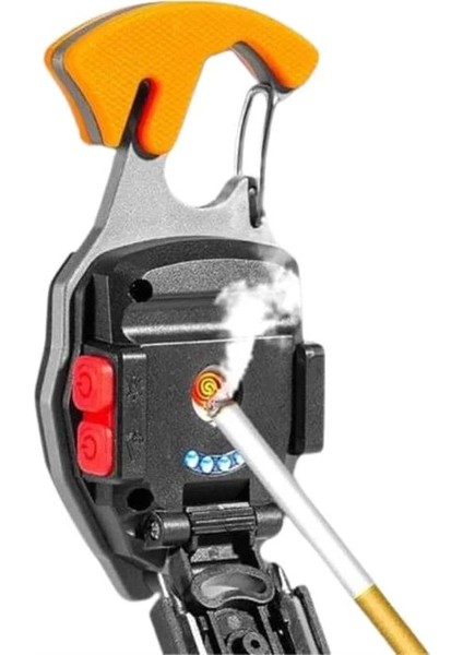 Bfs Çok Işlevli Acil Durum Işığı USB Şarjlı Cep Feneri 7 Farklı Mod modelleri