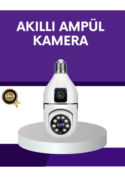1080P Wifi Ampul Güvenlik Kamerası – Gece Görüş & Uzaktan Erişim - SBS5123-7725