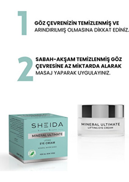 Mineral Ultimate Göz Kremi Anında Lifting Etkisiyle 20 ml Tüm Cilt Tipleri İçin
