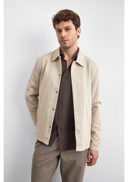 Regular Fit Klasik Yaka Çıtçıt Düğmeli Ceket Erkek Ceket B34S60016 114 fiyatları