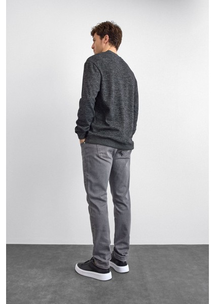 Regular Fit Bisiklet Yaka Basic Sweat Erkek Sweat B35W12015 102