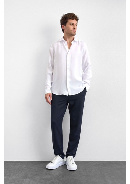 Modal Karışımlı Regular Fit Uzun Kollu Gömlek Erkek Gömlek B35W20014 101 modelleri