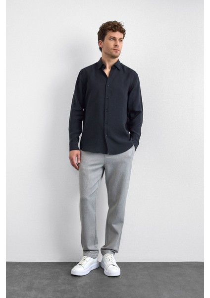 Modal Karışımlı Regular Fit Uzun Kollu Gömlek Erkek Gömlek B35W20014 102 modelleri