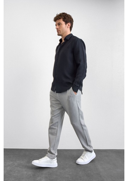 Modal Karışımlı Regular Fit Uzun Kollu Gömlek Erkek Gömlek B35W20014 102 fırsatları