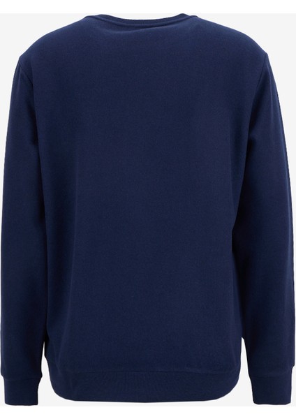 Bisiklet Yaka Düz Örgü Desenli Lacivert Erkek Sweatshırt MML5WM-SWT9518 fiyatları