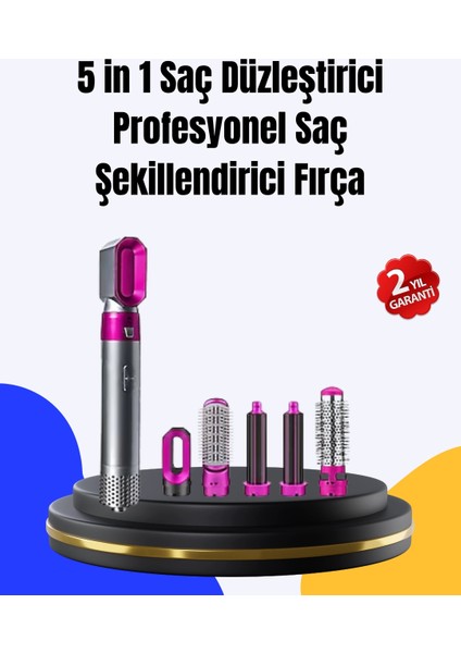 Bfs 5 Parça Saç Şekillendirme Seti Düzleştirme Dalga ve Bukle Yapma