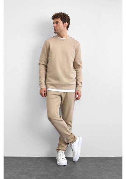 Pamuklu Regular Fit Bisiklet Yaka Sweat Erkek Sweat B35W12005 114 fiyatları