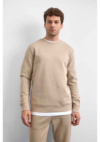 Pamuklu Regular Fit Bisiklet Yaka Sweat Erkek Sweat B35W12005 114 modelleri