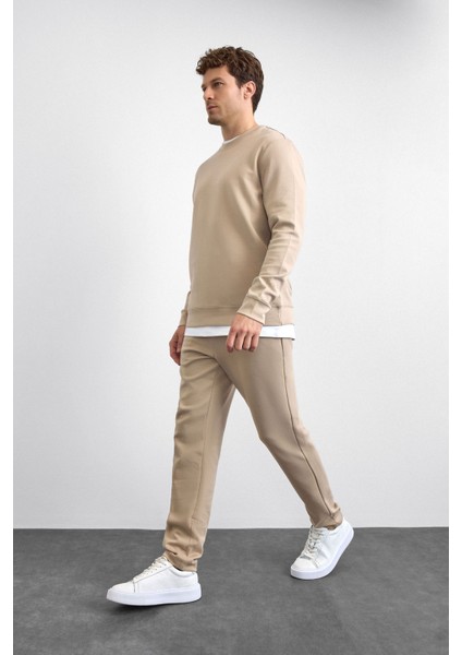 Pamuklu Regular Fit Bisiklet Yaka Sweat Erkek Sweat B35W12005 114 fırsatları