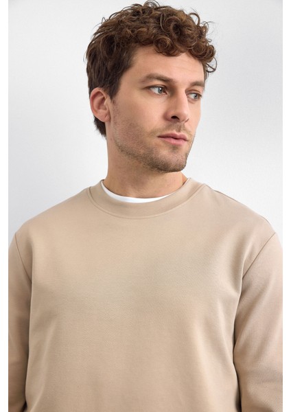 Pamuklu Regular Fit Bisiklet Yaka Sweat Erkek Sweat B35W12005 114 indirimleri