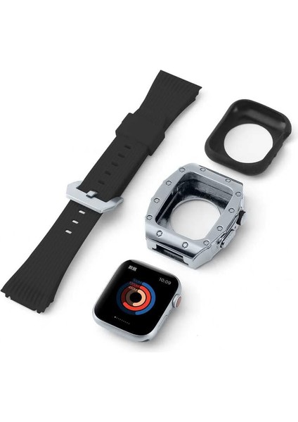 Ile Uyumlu 7 45MM Krd-65 Kordon Siyah-Gümüş fiyatları