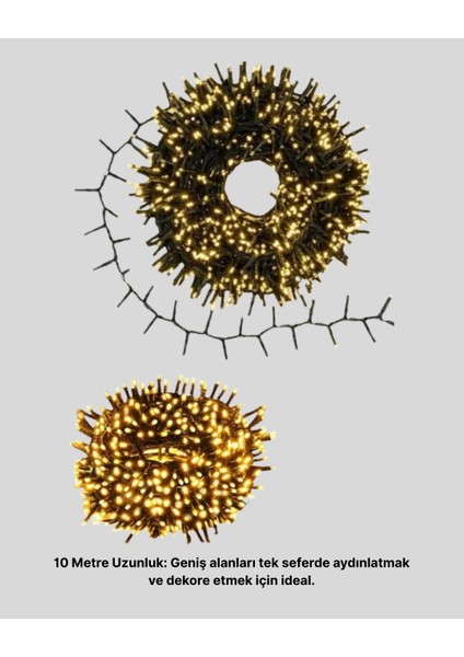 Bfs Animasyonlu LED Işıklı 10 Metre Uzaktan Kumandalı Dekoratif Işık fiyatları