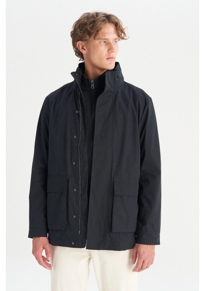 Regula Fit Dik Yaka Parka Erkek Parka W2520422 001 modelleri