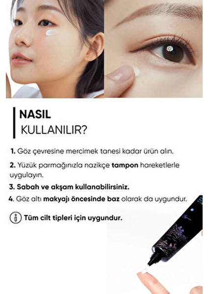 Göz Kremi Siyah Çay Fermentesi ile Cilt Canlandırıcı 25 ml indirimleri