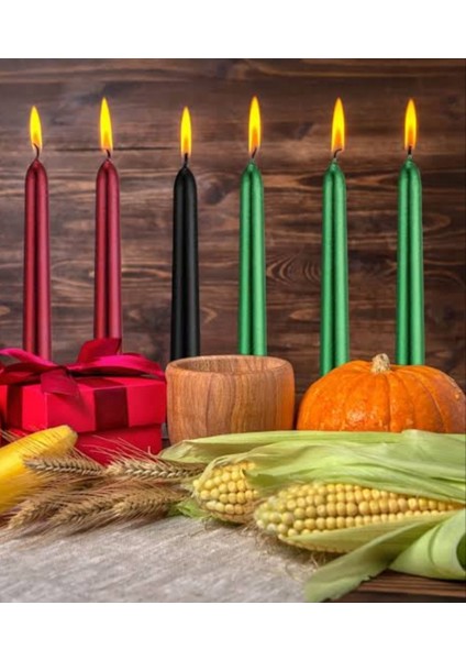 2'li Metalik Gri ve Yeşil-Şamdan Mum-Konik Mum modelleri