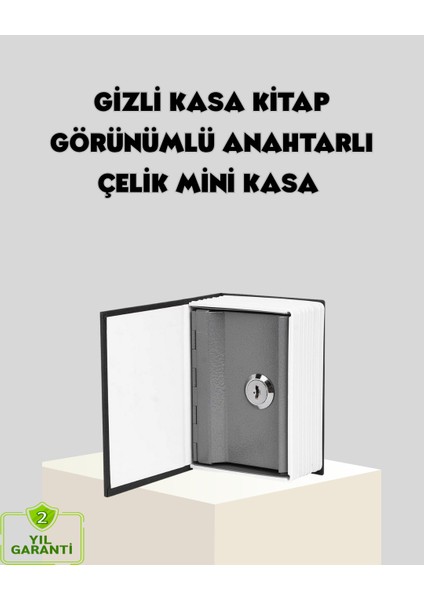Drnds Sözlük Görünümlü Gizli Kitap Kasa – Anahtarlı Metal Iç Kasa, Kompakt Boyut, Şık ve Güvenli Tasarım