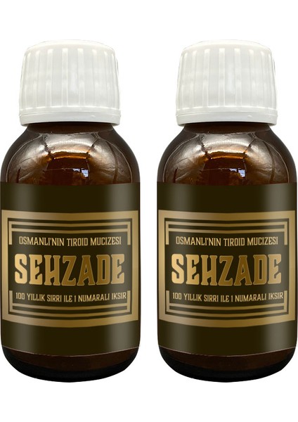 2 Adet Osmanlı Geleneğinden Yoğun Bitki Extratlı Şehzade Iksiri Şurubu 50 ml