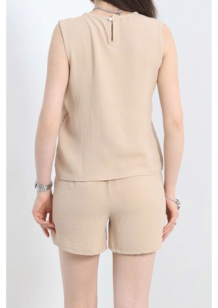 Mtxdpn Şortlu Ayrobin Takım Bej (Beden: M) indirimleri