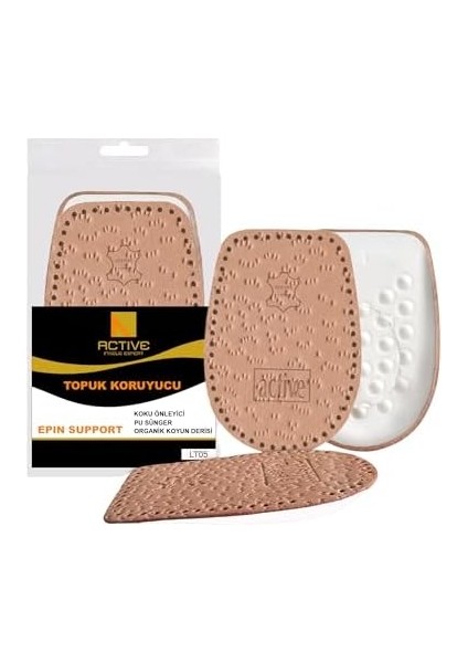 LT05 - Deri Topuk Koruyucu - Topuk Dikeni Destekleyici Topuk Yükseltici Deri Topuk Desteği (41-43) modelleri
