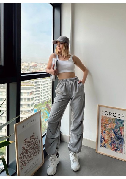 Mtxdpn Paraşüt Pantolon Gri (Beden: M) fiyatları