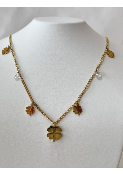 Yonca Kolye Gold Paslanmaz Celik fırsatları