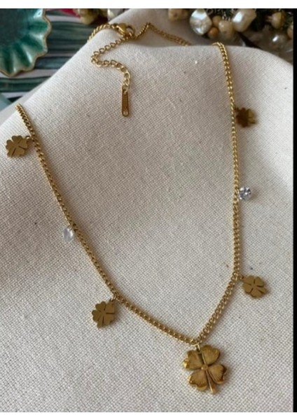 Yonca Kolye Gold Paslanmaz Celik indirimleri