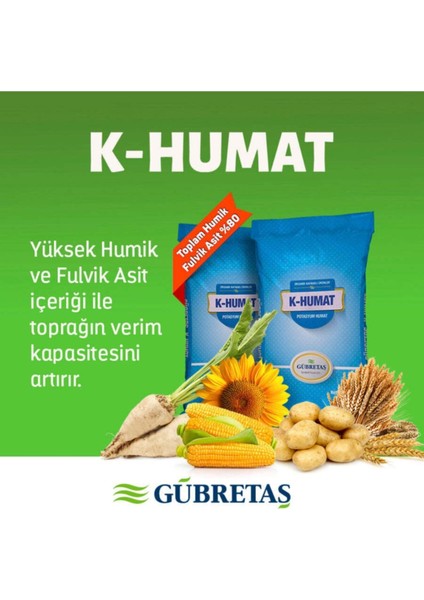 K Humat Köklendirici Humik Fulvik Asit Potasyum Humat Toprak Düzenleyici Organik Toz Gübre 10 kg modelleri