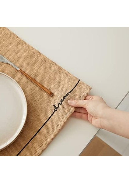 Textile 6&apos;lı Jüt Servis Seti 45 x 35 cm modelleri