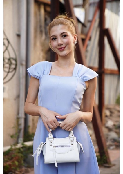 Mtxdpn U Yaka Prenses Elbise Mavi S255101 (Beden: S) modelleri