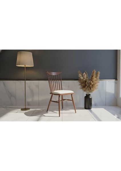 Doğal Ahşap Yuvarlak Nova Yemek Masası Takımı – 4 Kişilik Modern Scandinavian Stil modelleri