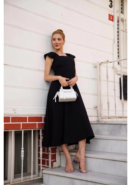 Mtxdpn U Yaka Prenses Elbise Siyah S255101 (Beden: Xl) indirimleri