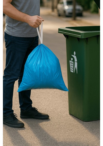 Premium Büzgülü Küçük Boy Çöp Poşeti 40X50 cm 3X30 Adet Ev Mutfak Iş Ofis Avantajlı Ekonomik Paket fiyatları