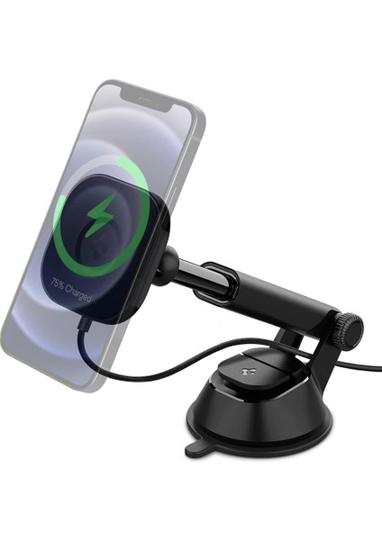 Magfit Araç Içi Telefon Tutucu + Manyetik Kablosuz Şarj Cihazı Için Özellikli Onetap Pro ITS35W - ACP02616