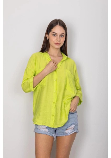 Mtxdpn Cepli Salaş Gömlek T1010 Yeşil (Beden: Xl) fiyatları