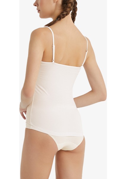 Kadın Atlet Dantelli Ince Askılı 1353 - Krem fiyatları