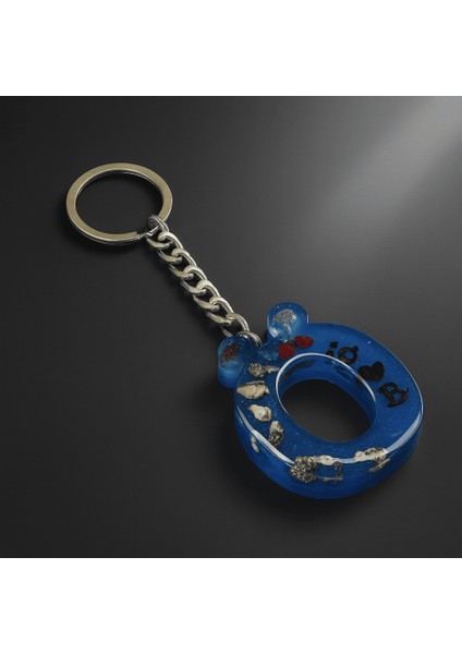 Ö Harfi - Kişiye Özel - Epoksi Reçine Anahtarlık - El Yapımı - Çelik Tokalı modelleri