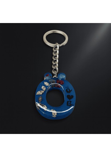 Ö Harfi - Kişiye Özel - Epoksi Reçine Anahtarlık - El Yapımı - Çelik Tokalı fırsatları