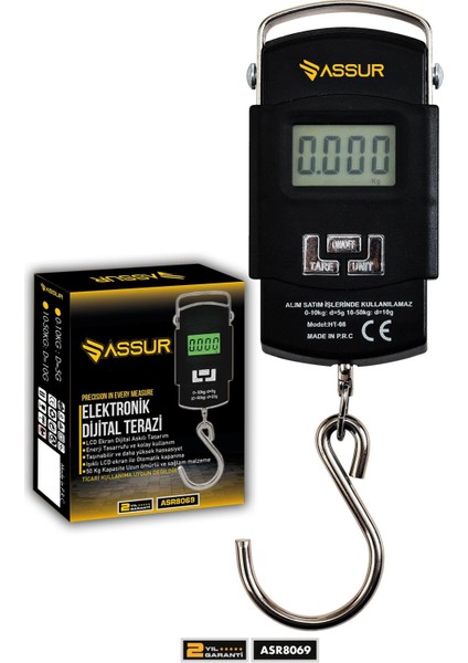 Hassas 4 Ayrı Birim 50 kg El Kantarı Dijital El Terazisi