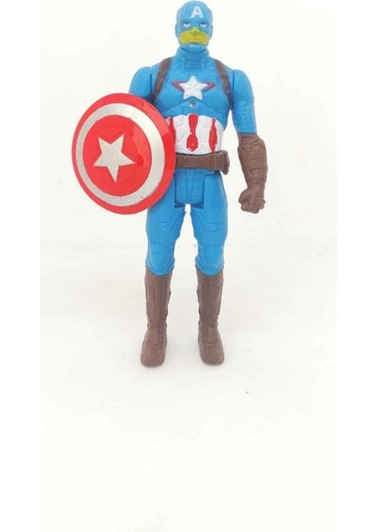 Kaptan Amerika Işıklı Figür – 20 cm Marvel Kahraman Oyuncak (1 Adet)