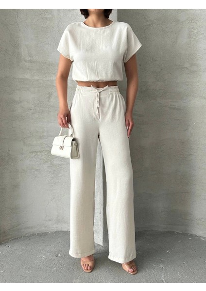 Mtxdpn Bluz Pantolon Takım S255057 Bej (Beden: Xl)