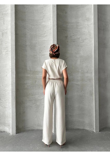 Mtxdpn Bluz Pantolon Takım S255057 Bej (Beden: Xl) fırsatları