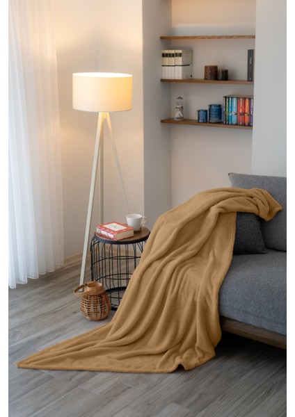 Duru-Home Welsoft Tv Battaniyesi 120×170 – Ekstra Soft & Yumuşak – Kahve