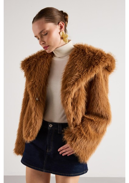 Kadın Taba Kısa Kürk Kaban 30075