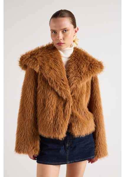 Kadın Taba Kısa Kürk Kaban 30075 fiyatları