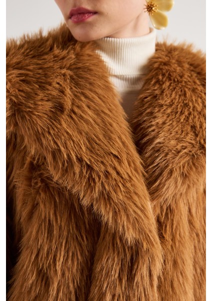 Kadın Taba Kısa Kürk Kaban 30075 fırsatları